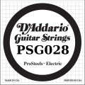 D'Addario PSG028 ProSteels Electric Guitar Single String, .028