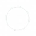 DFD 13" 2.3mm 8-Hole Steel Snare-Side Hoop - White Powder-Coated Finish