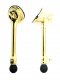 Premium Multi Position Telescoping Bass Drum Spurs, Brass, Pair, By dFd