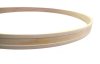 16" 6 Ply 1.5" Wide Maple Bass Drum Hoop With 19.5mm Inlay Channel, Unfinished