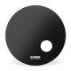 22" Evans EQ3 Side Ported Resonant Onyx Bass Drum Drumhead, BD22RONX