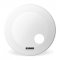 22" Evans EQ3 Side Ported Resonant Bass Drum Drumhead, Coated White