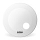 22" Evans EQ3 Side Ported Resonant Bass Drum Drumhead, Coated White