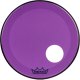 22" Remo Powerstroke 3 Colortone Bass Drum Head, Purple, With Port Hole, P3-1322-CT-PUOH