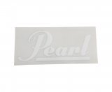 Pearl Bass Drum Sticker, White