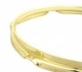 Worldmax 12" 8 Hole 2.3mm Triple Flange Snare Side Drum Hoop, Brass