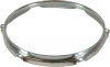 17" 8 Hole 2.3mm Triple Flange Drum Hoop, Chrome, Brass, Black, DISCONTINUED, IN STOCK