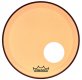 18" Remo Powerstroke 3 Colortone Bass Drum Head, Orange, With Port Hole, P3-1318-CT-OGOH