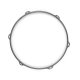 Worldmax 14" 2.3mm Triple-Flange Hoop, 6 Holes - Black Nickel