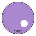 26" Remo Powerstroke 3 Colortone Bass Drum Head, Purple, With Port Hole, P3-1326-CT-PUOH