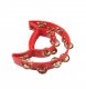 Double Moon Tambourine, Red, By dFd