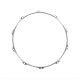 DW 14" 10-Hole Batter Side True Hoop - Chrome