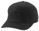 DW Performance Black Logo On Black Flex Fit Hat - Extra Large