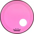 24" Remo Powerstroke 3 Colortone Bass Drum Head, Pink, With Port Hole, P3-1324-CT-PKOH