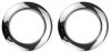 2" Chrome Bass Drum Os Bass Head Hole Reinforcement System, 2 Pack, HC2