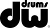 DW Bass Drum Sticker, Black