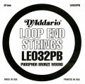 D'Addario LE032PB Phosphor Bronze Loop End .032 gauge, Single String