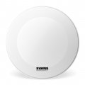 24" Evans EQ3 Side Resonant Bass Drum Drumhead, Coated White, Not Ported