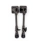 Worldmax Retractable Bass Drum Spurs With Black-Nickel Finish - Pair