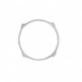 Worldmax 8" 4 Hole 2.3mm Triple-Flange Hoop - Chrome