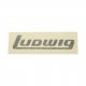 Ludwig Logo Bass Drum Decal 2" x 5.5", Black