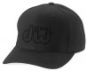 DW Performance Black Logo On Black Flex Fit Hat, PR10PR12