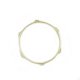 Worldmax 10" 2.3mm Triple-Flange Hoop, 6 Holes - Brass-Plated