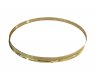 12" Single Flange Batter Side Drum Hoop, Brass, By dFd, DISCONTINUED, IN STOCK