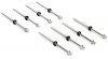 PDP 5mm True Pitch Threaded Drum Tension Rods w/Nylon Washer, 4 1/4", 110mm, 8 Pack, Chrome