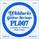 D'Addario PL007 Plain Steel Guitar Single String, .007