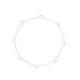 WorldMax 14" 2.3mm 8-Hole Steel Snare-Side Hoop - White Powder-Coated Finish