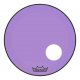 18" Remo Powerstroke 3 Colortone Bass Drum Head, Purple, With Port Hole, P3-1318-CT-PUOH