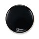 22" Aquarian Force II Single-Ply Bass Drum Head With Vented Muffling Ring - Black