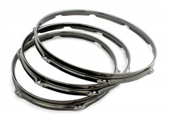 14" 8 Hole Black Nickel 3.0mm Triple Flange Tom Or Snare Drum Hoop