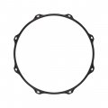 Worldmax 12" 2.3mm Triple-Flange Hoop, 8 Holes - Black Nickel