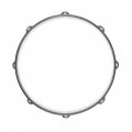 Worldmax 14" 2.3mm Triple-Flange Hoop, 8 Holes - Black Nickel