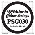 D'Addario PSG030 ProSteels Electric Guitar Single String, .030