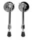 DW Chrome Long Bass Drum Spur Set With Gaskets And Screws, Pair, DRSP1220CRL