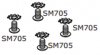 DW Screws And Washers For SM1207 Bass Drum Pedal Hinge, 4 Pack, DWSP705 (SM705)