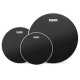 Evans Level 360 10, 12, 14" Black Onyx 2 Ply Tom Head Pack-Fusion, ETP-ONX2-F