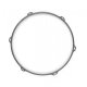 Worldmax 12" 2.3mm Snare-Side Triple-Flange Hoop, 6 Holes - Black Nickel