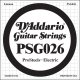 D'Addario PSG026 ProSteels Electric Guitar Single String, .026