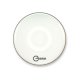 24" Regulator White Single Ply No Port Bass Drumhead By Aquarian