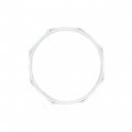 WorldMax 12" 2.3mm 6-Hole Steel Snare-Side Hoop - White Powder-Coated Finish