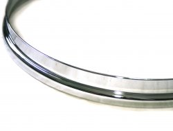 14" Heavy Duty Double Flange 2.3mm Hoop By dFd, Black, DISCONTINUED, IN STOCK