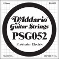 D'Addario PSG052 ProSteels Electric Guitar Single String, .052