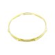 15" 8 Hole 2.3mm Triple Flange Snare Side Drum Hoop, Brass, DISCONTINUED, IN STOCK