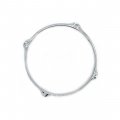 Worldmax 6" 2.3mm Triple-Flange Hoop, 4 Holes - Chrome