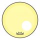 18" Remo Powerstroke 3 Colortone Bass Drum Head, Yellow, With Port Hole, P3-1318-CT-YEOH