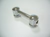 3 15/32" Agile Industrial Double Ended Snare Drum Tube Lug, Chrome or Black, DISCONTINUED, IN STOCK